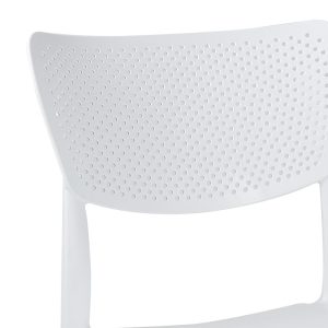 253 000106 2 Dining table Icon-Ignite pakoworld set of 3 pieces PP in white shadeOutdoor furniture > Garden food table