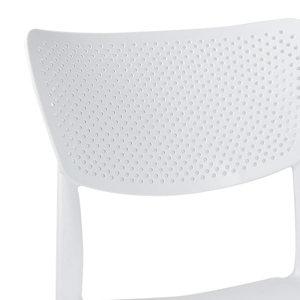 253 000106 2 Dining table Icon-Ignite pakoworld set of 3 pieces PP in white shadeOutdoor furniture > Garden food table