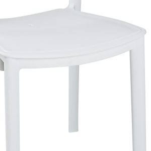 253 000106 3 Dining table Icon-Ignite pakoworld set of 3 pieces PP in white shadeOutdoor furniture > Garden food table