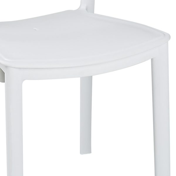 253 000106 3 Dining table Icon-Ignite pakoworld set of 3 pieces PP in white shadeOutdoor furniture > Garden food table
