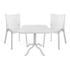253 000110 Dining table Icon-Festive pakoworld set of 3 pieces PP in white shadeOutdoor furniture > Garden food table