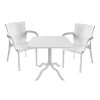 253 000112 Armchair Frontline pakoworld PP color whiteOutdoor furniture > Garden armchairs