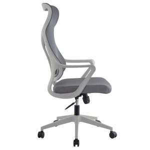 254 000005 2 Manager office chair Flexibility pakoworld with fabric mesh in grey colourOffice furniture > Manager office chairs
