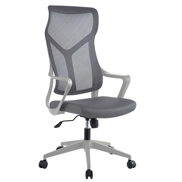 254 000005 Manager office chair Flexibility pakoworld with fabric mesh in grey colourOffice furniture > Manager office chairs
