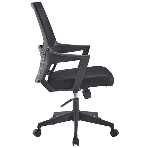 254 000008 2 Office chair Fragrant pakoworld with fabric mesh in black colourOffice furniture > Labor office chairs