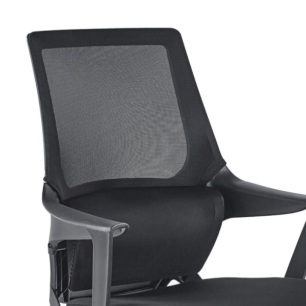 254 000008 4 Office chair Fragrant pakoworld with fabric mesh in black colourOffice furniture > Labor office chairs