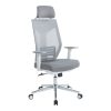 254 000012 Office desk with shelf and drawer Rezio pakoworld in oak-white color with black metal leg 75x45x76cmOffice furniture > Working desk