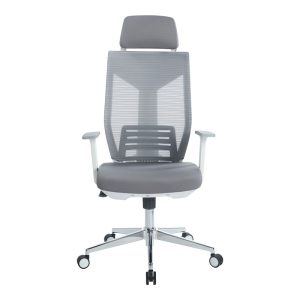 254 000012 3 Manager office chair Commend pakoworld with fabric mesh in grey colorOffice furniture > Labor office chairs