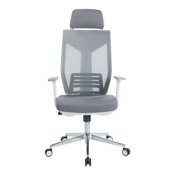 254 000012 3 Manager office chair Commend pakoworld with fabric mesh in grey colorOffice furniture > Labor office chairs