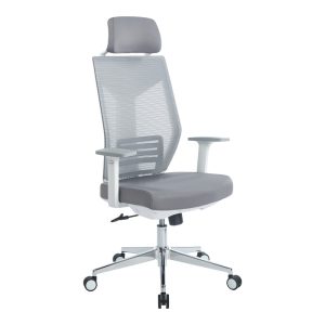 254 000012 Manager office chair Commend pakoworld with fabric mesh in grey colorOffice furniture > Labor office chairs