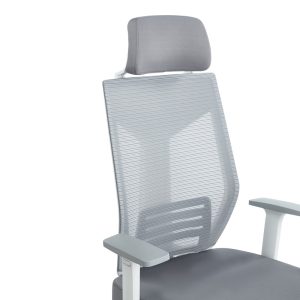 254 000012 4 Manager office chair Commend pakoworld with fabric mesh in grey colorOffice furniture > Labor office chairs