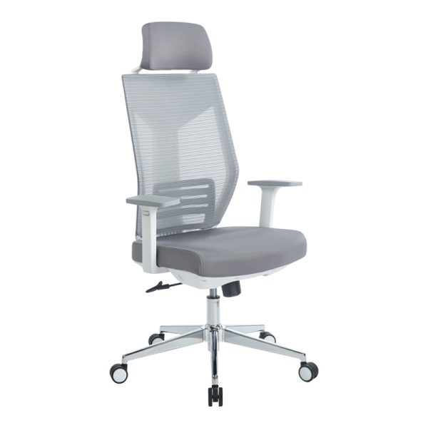 254 000012 Manager office chair Commend pakoworld with fabric mesh in grey colorOffice furniture > Labor office chairs