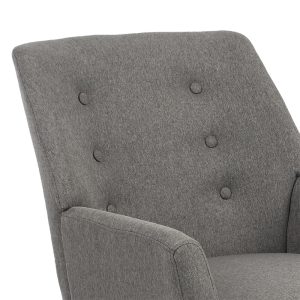 255 000011 4 Armchair Likable pakoworld fabric grey natural 67x89x86cmIndoor furniture > Living room armchairs