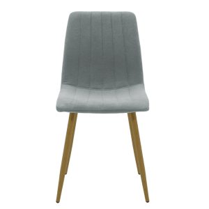 264 000019 3 Chair Noor pakoworld gray-blue fabric-leg natural metal 44x55x86cmIndoor furniture > Chairs