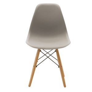 271 000006 3 Chair Julita pakoworld PP grey-natural leg 46x50x82cmIndoor furniture > Chairs