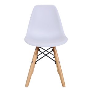 271 000024 2 Julita chair for children pakoworld PP white pp and natural beech wood 35x31x57.5cmIndoor furniture > Children's Room