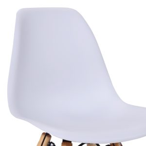 271 000024 3 Julita chair for children pakoworld PP white pp and natural beech wood 35x31x57.5cmIndoor furniture > Children's Room