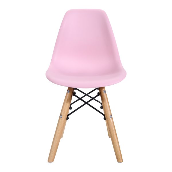 271 000025 2 Julita chair for children pakoworld PP pink pp and natural beech wood 35x31x57.5cmIndoor furniture > Children's Room