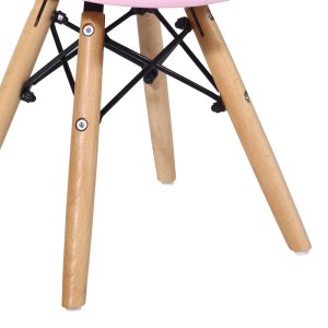 271 000025 4 Julita chair for children pakoworld PP pink pp and natural beech wood 35x31x57.5cmIndoor furniture > Children's Room
