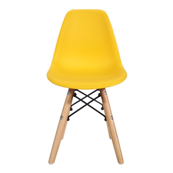 271 000026 2 Julita chair for children pakoworld PP yellow pp and natural beech wood 35x31x57.5cmIndoor furniture > Children's Room