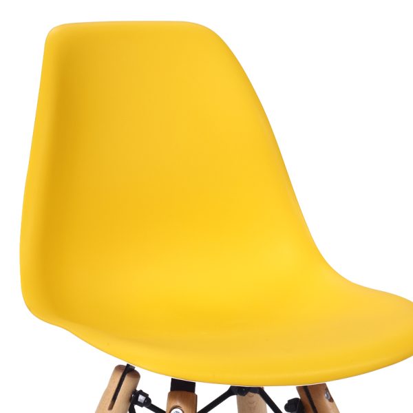 271 000026 3 Julita chair for children pakoworld PP yellow pp and natural beech wood 35x31x57.5cmIndoor furniture > Children's Room