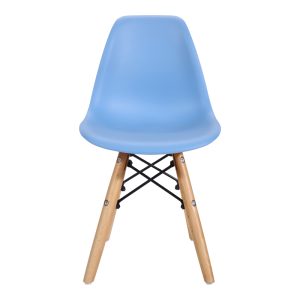 271 000027 2 Julita chair for children pakoworld PP blue pp and natural beech wood 35x31x57.5cmIndoor furniture > Children's Room