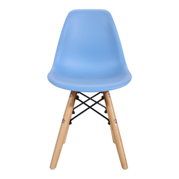 271 000027 2 Julita chair for children pakoworld PP blue pp and natural beech wood 35x31x57.5cmIndoor furniture > Children's Room