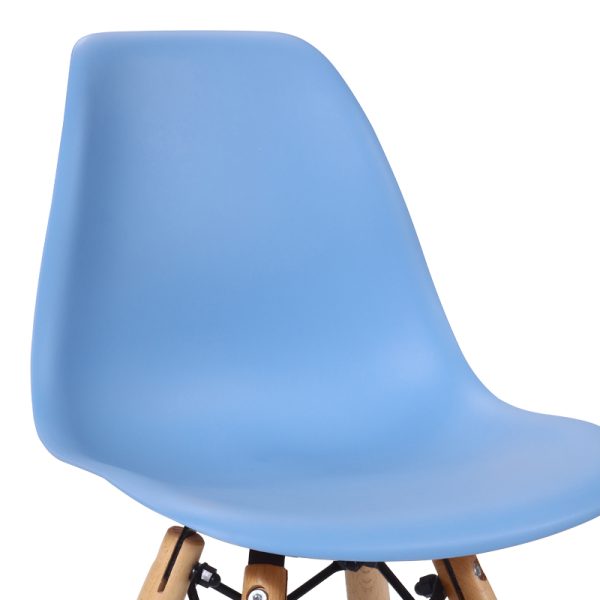 271 000027 3 Julita chair for children pakoworld PP blue pp and natural beech wood 35x31x57.5cmIndoor furniture > Children's Room