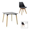 271 000030 Bar stool Dianors pakoworld height adjustable pu black-black base 38x38x75cmIndoor furniture > Bar stools