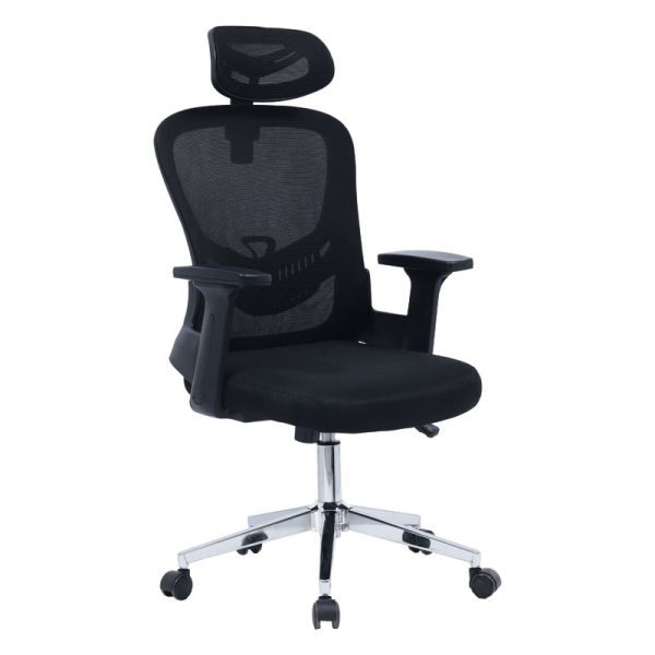 275 000006 Office chair manager Ignatius pakoworld mesh blackOffice furniture > Manager office chairs