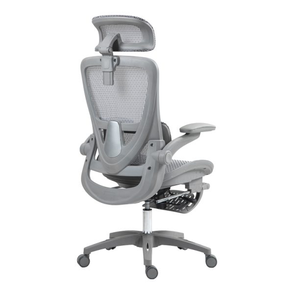 275 000018 2 Work chair manager Zenyk pakoworld mesh in black and white color 63x70x126cmOffice furniture > Labor office chairs
