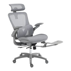 275 000018 3 Work chair manager Zenyk pakoworld mesh in black and white color 63x70x126cmOffice furniture > Labor office chairs
