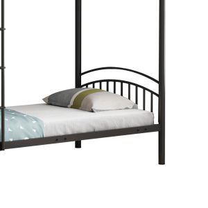 285 000005 3 Bunk bed Mordecai pakoworld black metal 97.5x200x165cmIndoor furniture > Children's Room