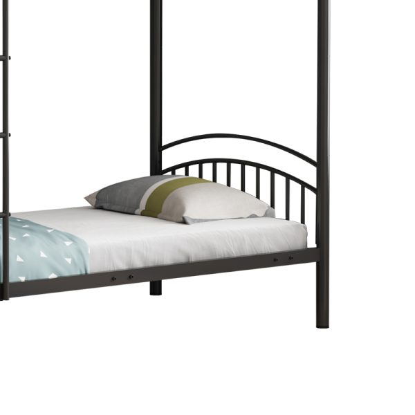 285 000005 3 Bunk bed Mordecai pakoworld black metal 97.5x200x165cmIndoor furniture > Children's Room