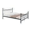 285 000018 Bed Beowulf pakoworld white metal 150x200cmIndoor furniture > Beds