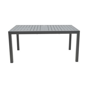 288 000004 3 Extension table Lafla pakoworld aluminium dark grey 160-240x100x75cmOutdoor furniture > Garden dining sets