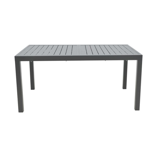 288 000004 3 Extension table Lafla pakoworld aluminium dark grey 160-240x100x75cmOutdoor furniture > Garden dining sets