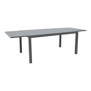 288 000004 Extension table Lafla pakoworld aluminium dark grey 160-240x100x75cmOutdoor furniture > Garden dining sets