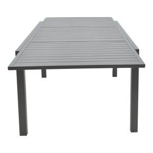 288 000004 4 Extension table Lafla pakoworld aluminium dark grey 160-240x100x75cmOutdoor furniture > Garden dining sets