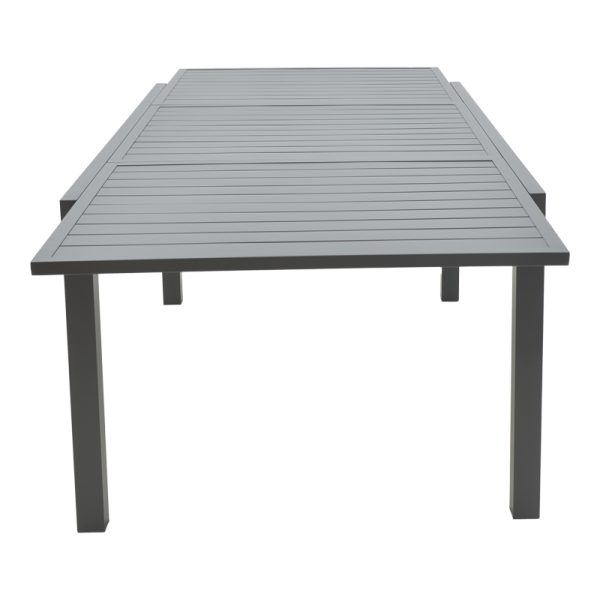 288 000004 4 Extension table Lafla pakoworld aluminium dark grey 160-240x100x75cmOutdoor furniture > Garden dining sets