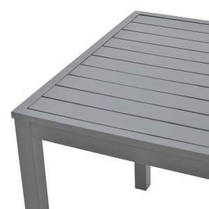 288 000005 3 Table Kliton pakoworld aluminium dark grey 80x80x74cmOutdoor furniture > Garden dining sets