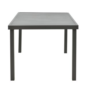288 000007 2 Table Kliton pakoworld aluminium dark grey 150x80x74cmOutdoor furniture > Garden dining sets