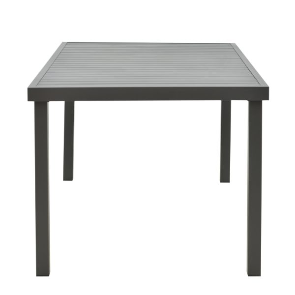288 000007 2 Table Kliton pakoworld aluminium dark grey 150x80x74cmOutdoor furniture > Garden dining sets