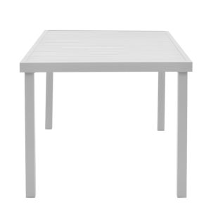 288 000008 2 Table Kliton pakoworld aluminium white 150x80x74cmOutdoor furniture > Garden dining sets