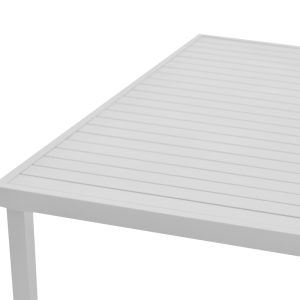 288 000008 4 Table Kliton pakoworld aluminium white 150x80x74cmOutdoor furniture > Garden dining sets