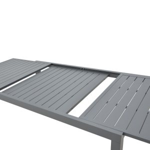 288 000009 3 Dinning set Azelie-Lafla pakoworld set of 7 anthracite fabric-anthracite aluminum 160-240x100x75cmOutdoor furniture > Garden food table