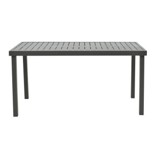 288 000010 2 Dinning set Azelie-Kliton pakoworld set of 7 anthracite fabric-anthracite aluminum 150x80x74cmOutdoor furniture > Garden food table