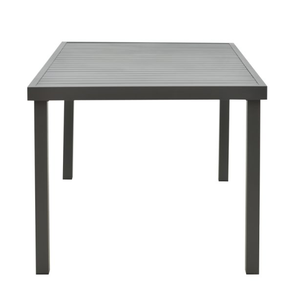 288 000010 3 Dinning set Azelie-Kliton pakoworld set of 7 anthracite fabric-anthracite aluminum 150x80x74cmOutdoor furniture > Garden food table