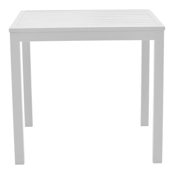 288 000011 2 Dinning set Azelie-Kliton Ι pakoworld set of 5 grey fabric-white aluminum 80x80x74cmOutdoor furniture > Garden food table