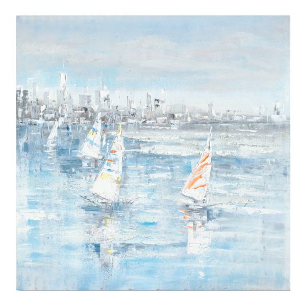 296 000016 Canvas wall art Watery Inart 100x3x100cmHOT DEALS